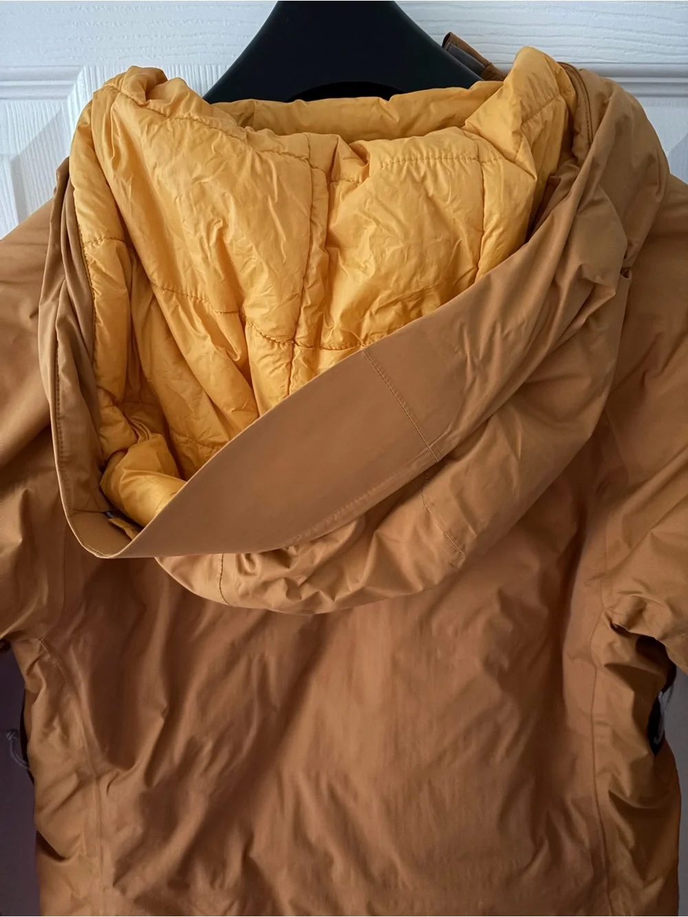 Unisex Insulated Hooded Jacket — Mustard Yellow